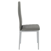 Set Da 6, Sedia Queen Kit All/Cenere In Similpelle 6Pz