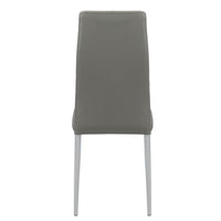 Set Da 6, Sedia Queen Kit All/Cenere In Similpelle 6Pz