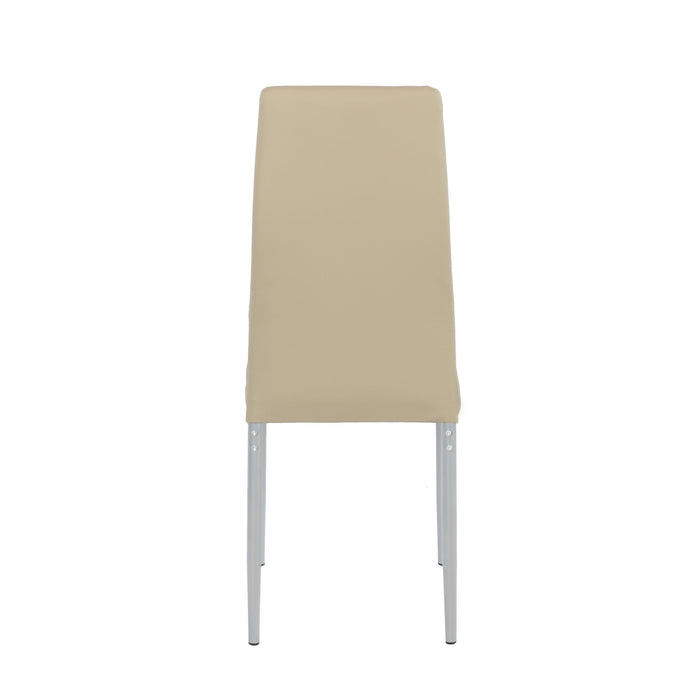 Set Da 6, Sedia Queen Kit All/Tortora In Similpelle 6Pz