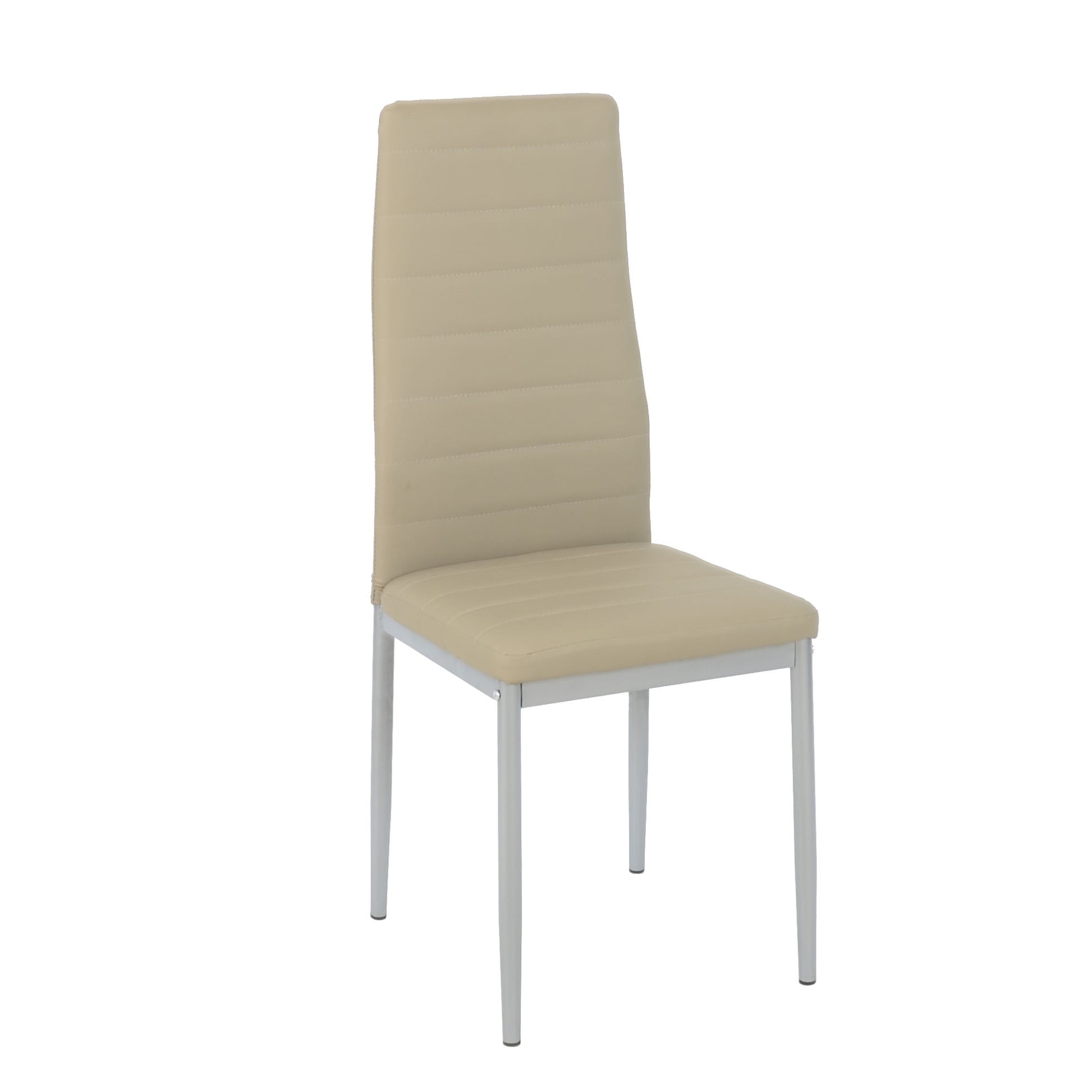 Set Da 6, Sedia Queen Kit All/Tortora In Similpelle 6Pz