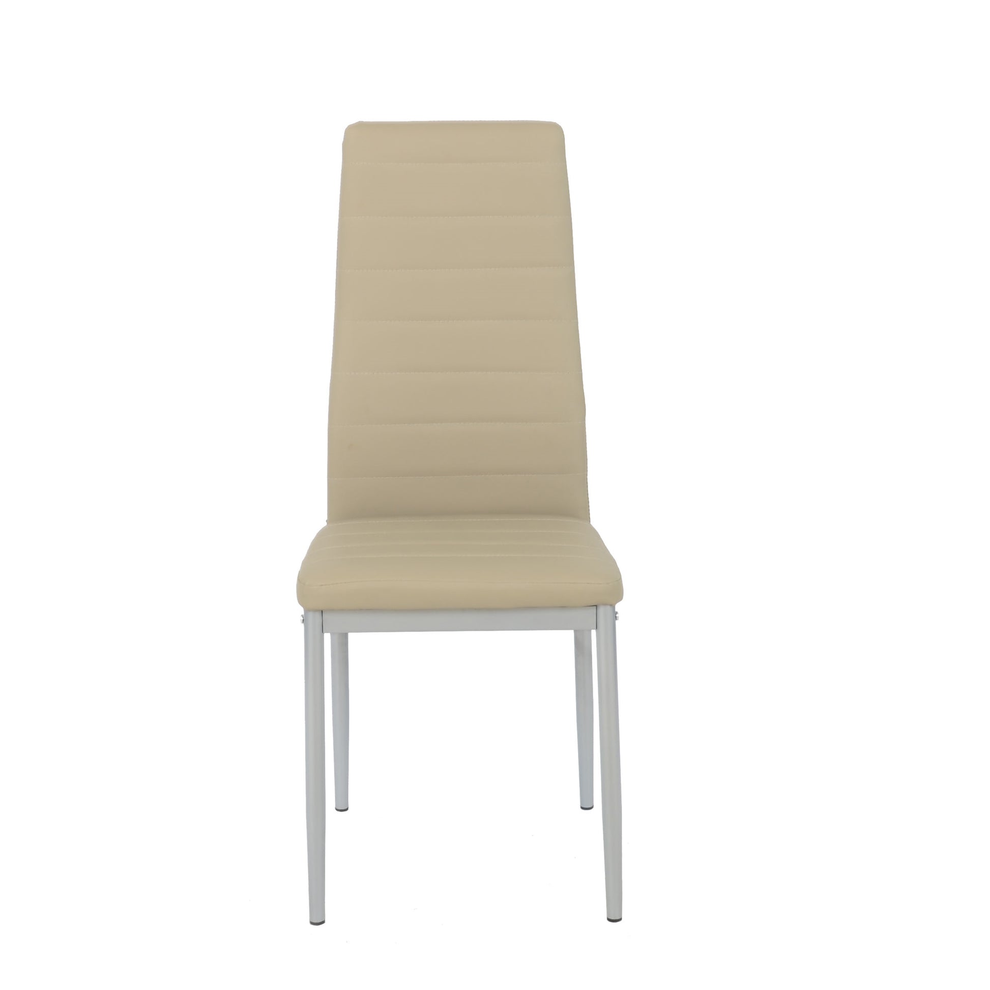 Set Da 6, Sedia Queen Kit All/Tortora In Similpelle 6Pz