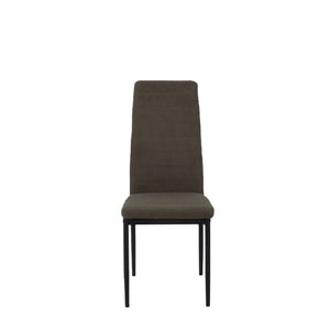 Set Da 6, Sedia Queen Kit Millerighe Cenere/Gambe Nere 6Pz