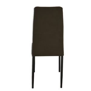 Set Da 6, Sedia Queen Kit Millerighe Cenere/Gambe Nere 6Pz