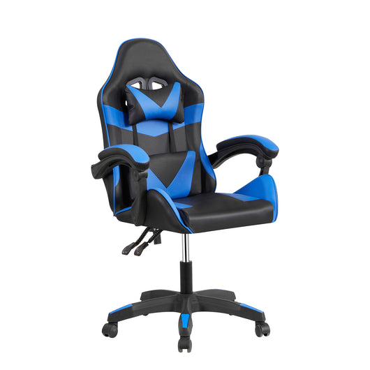 Poltrona Racing Alfa Nera/Blu Similp.