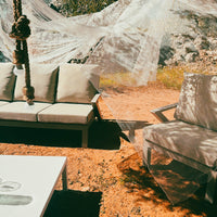 Set Malaga Divano+2Poltrone Allum. Tortora