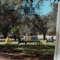 Set Malaga Divano+2Poltrone Allum. Antracite