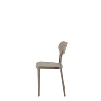 Set Da 4, Sedie Celine Tortora In Polipropilene