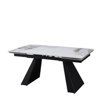 Tavolo Vermont All. Bianco/Grigio Gambe Nere