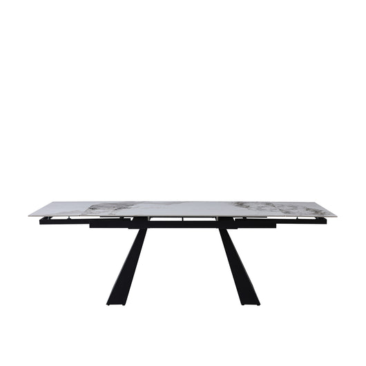 Tavolo Vermont All. Bianco/Grigio Gambe Nere