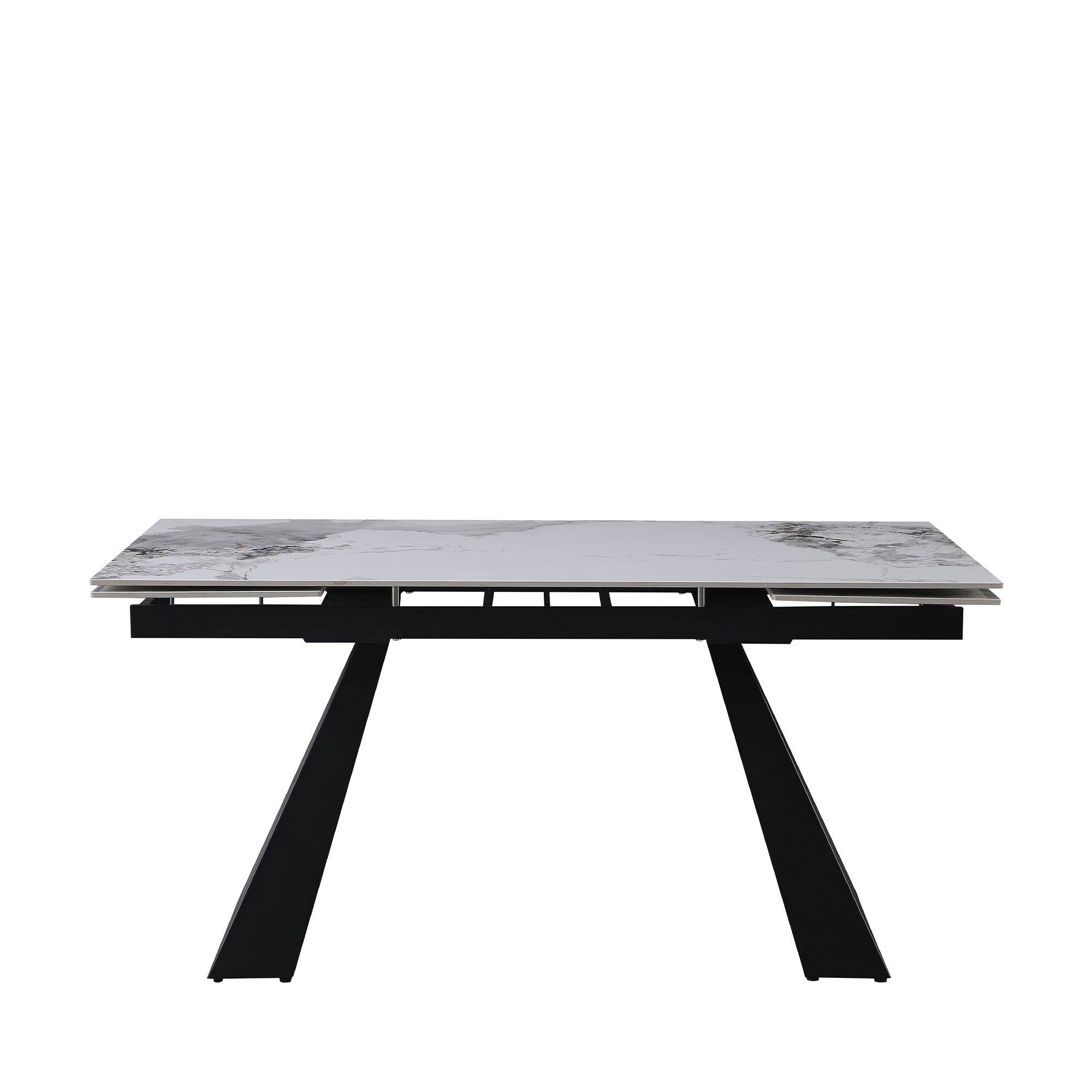 Tavolo Vermont All. Bianco/Grigio Gambe Nere