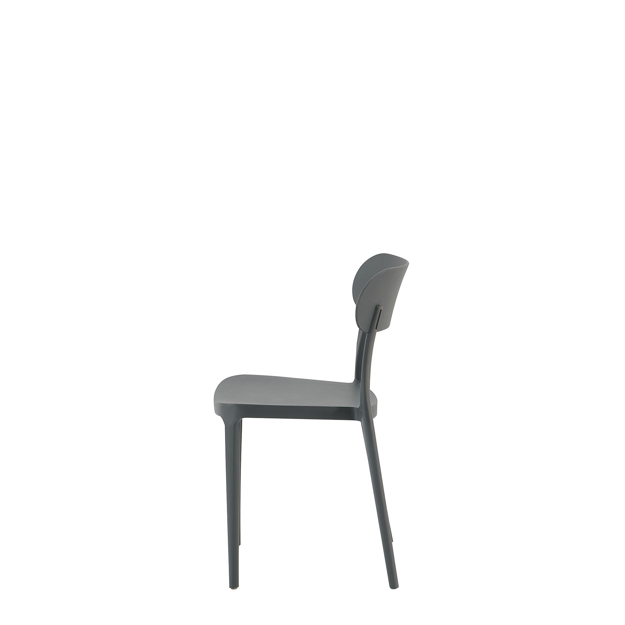 Set Da 4, Sedie Celine Nera In Polipropilene