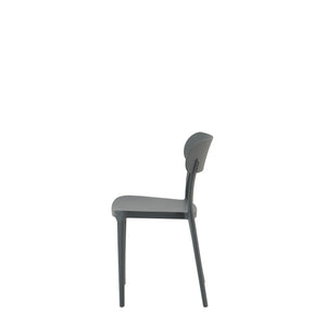 Set Da 4, Sedie Celine Nera In Polipropilene