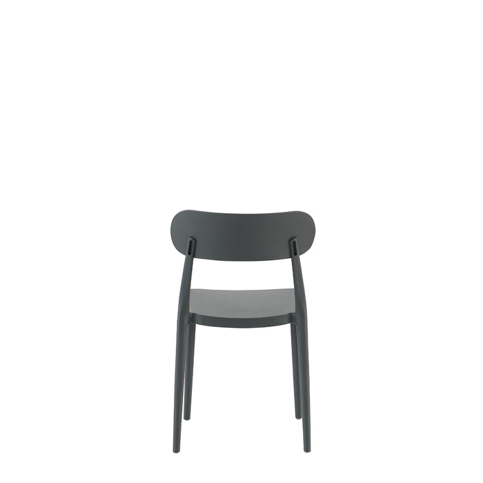 Set Da 4, Sedie Celine Nera In Polipropilene