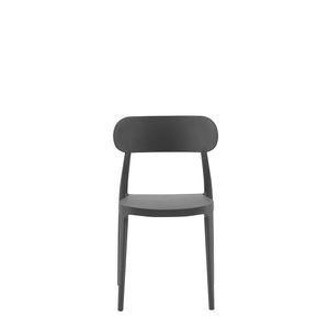 Set Da 4, Sedie Celine Nera In Polipropilene