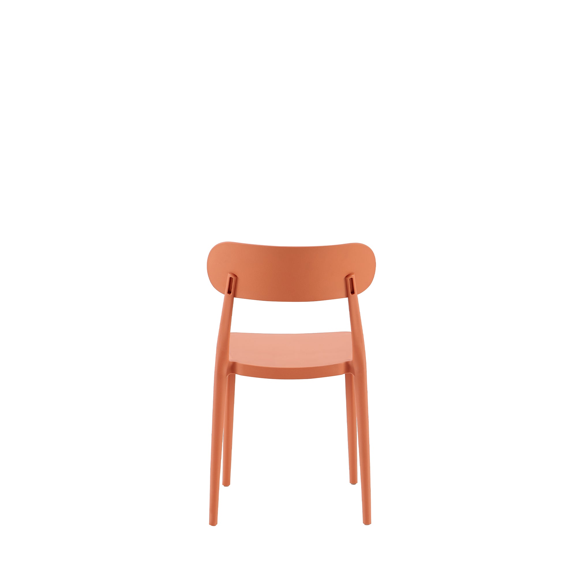 Set Da 4, Sedie Celine Rosso Acero In Polipropilene