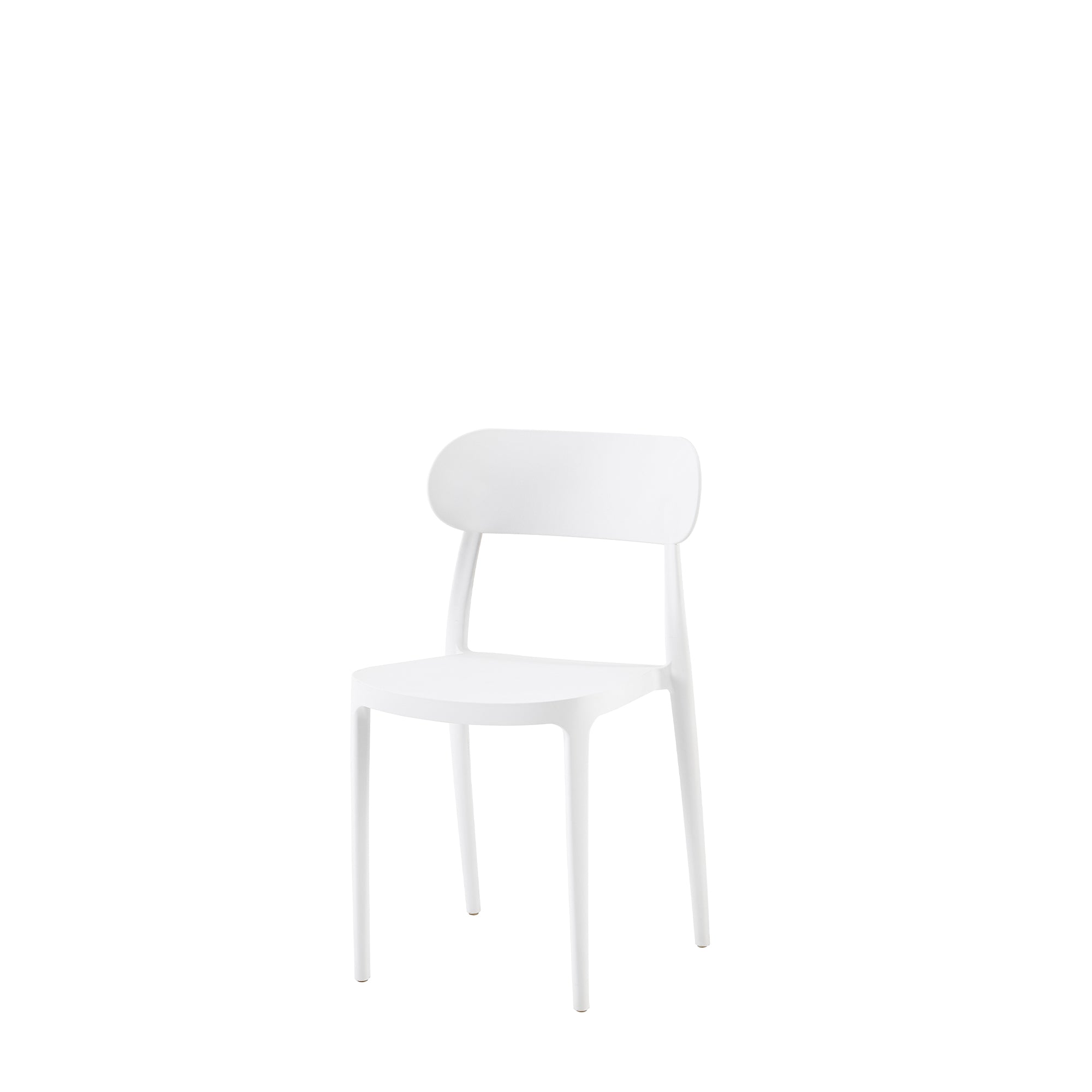 Set Da 4, Sedie Celine Bianca In Polipropilene