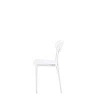 Set Da 4, Sedie Celine Bianca In Polipropilene