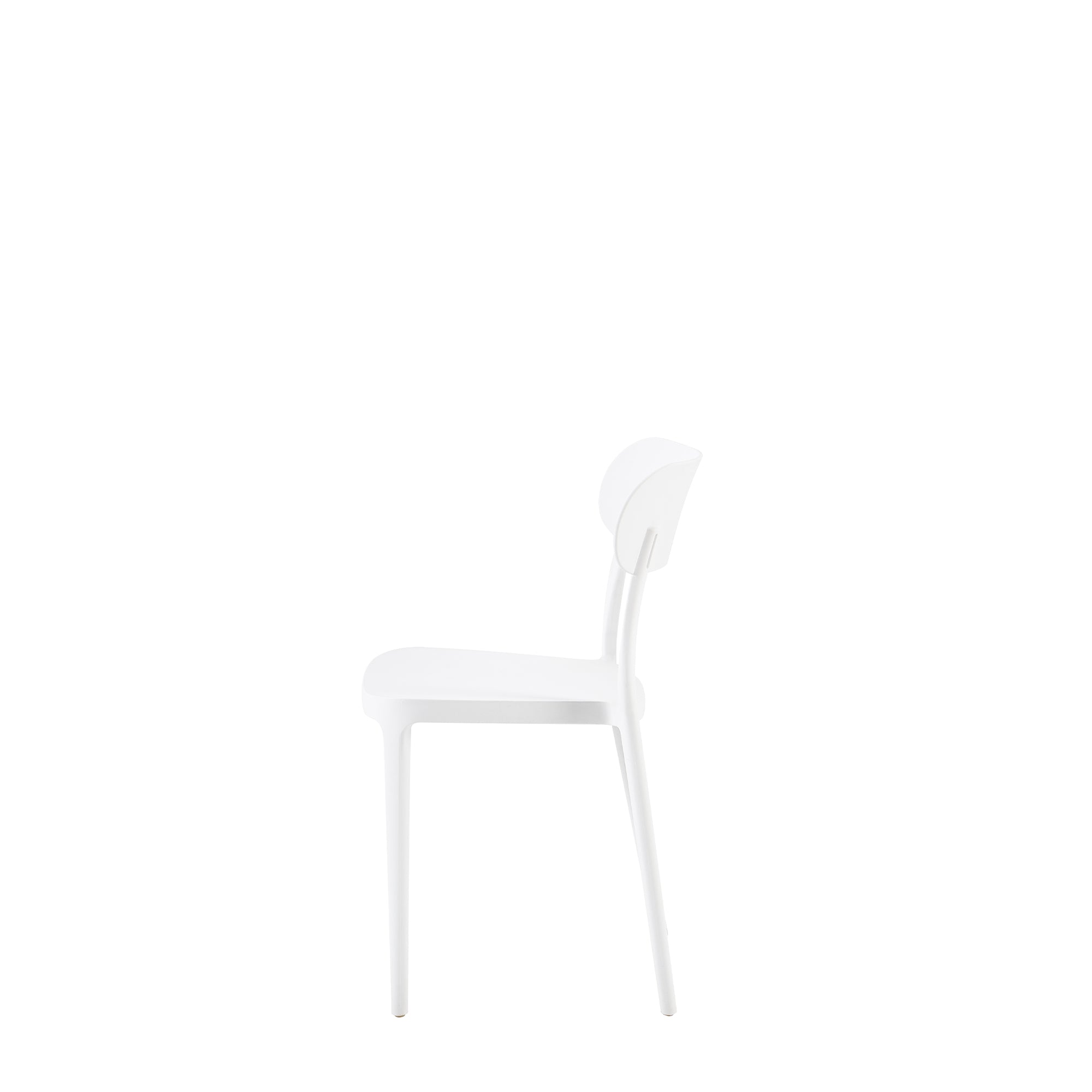 Set Da 4, Sedie Celine Bianca In Polipropilene