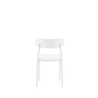 Set Da 4, Sedie Celine Bianca In Polipropilene