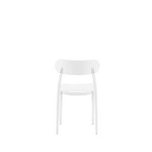 Set Da 4, Sedie Celine Bianca In Polipropilene