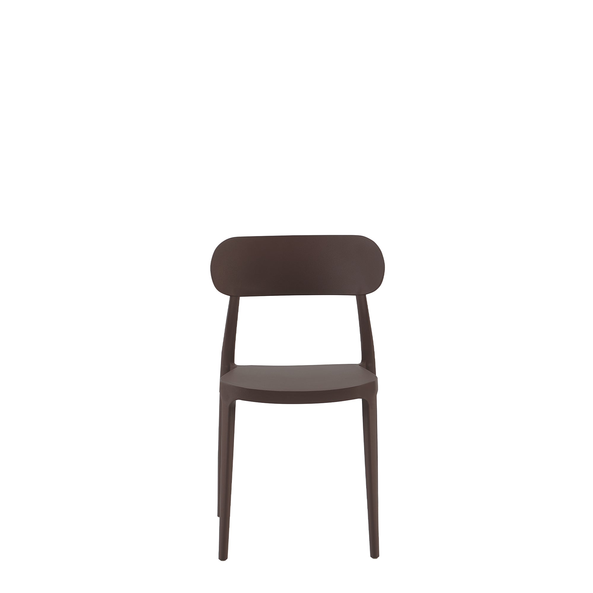 Set Da 4, Sedie Celine Bronzo In Polipropilene