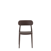 Set Da 4, Sedie Celine Bronzo In Polipropilene