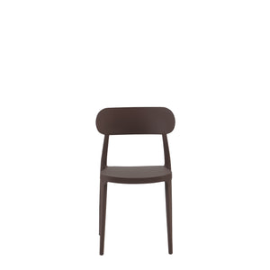 Set Da 4, Sedie Celine Bronzo In Polipropilene