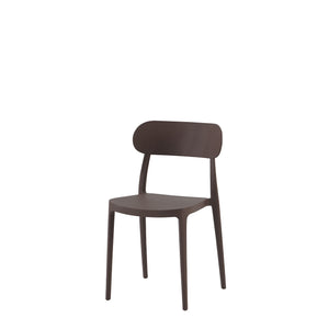 Set Da 4, Sedie Celine Bronzo In Polipropilene