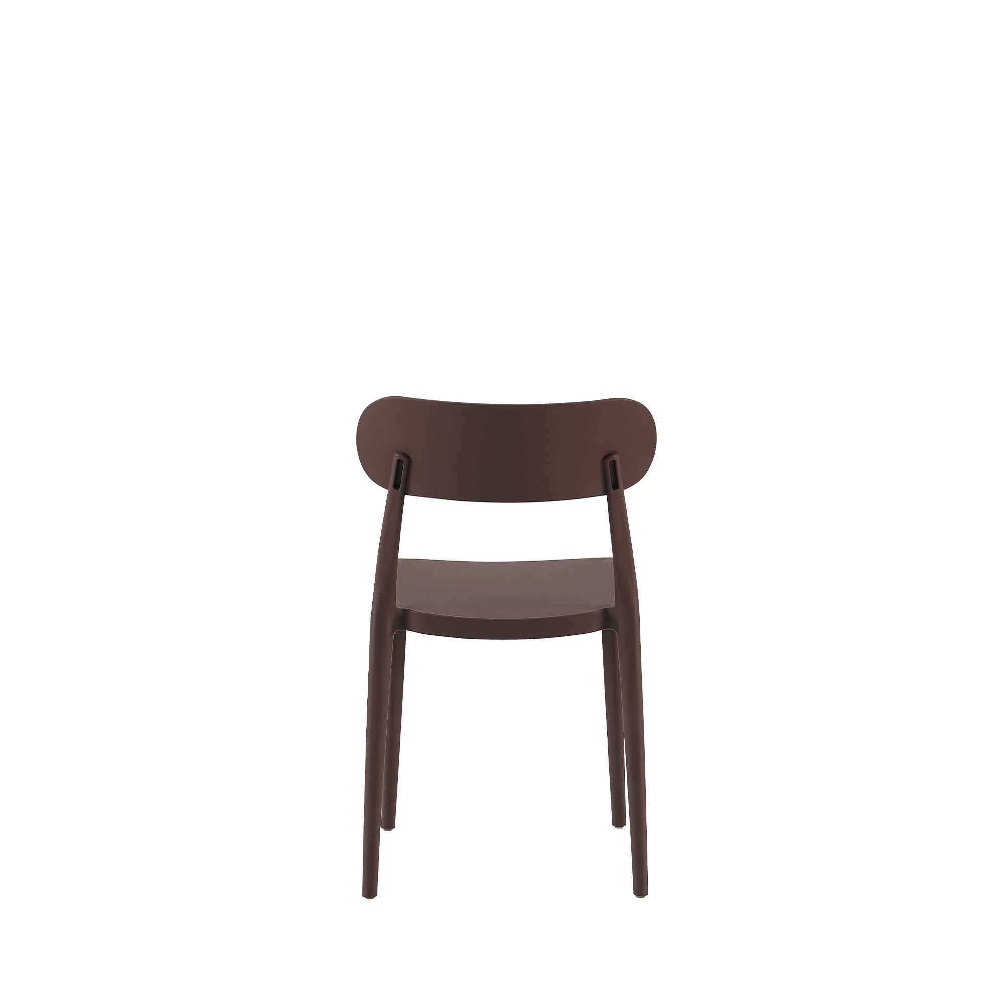 Set Da 4, Sedie Celine Bronzo In Polipropilene