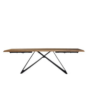 Tavolo Iago 160/240 Top Rovere Scuro/Gambe Nere