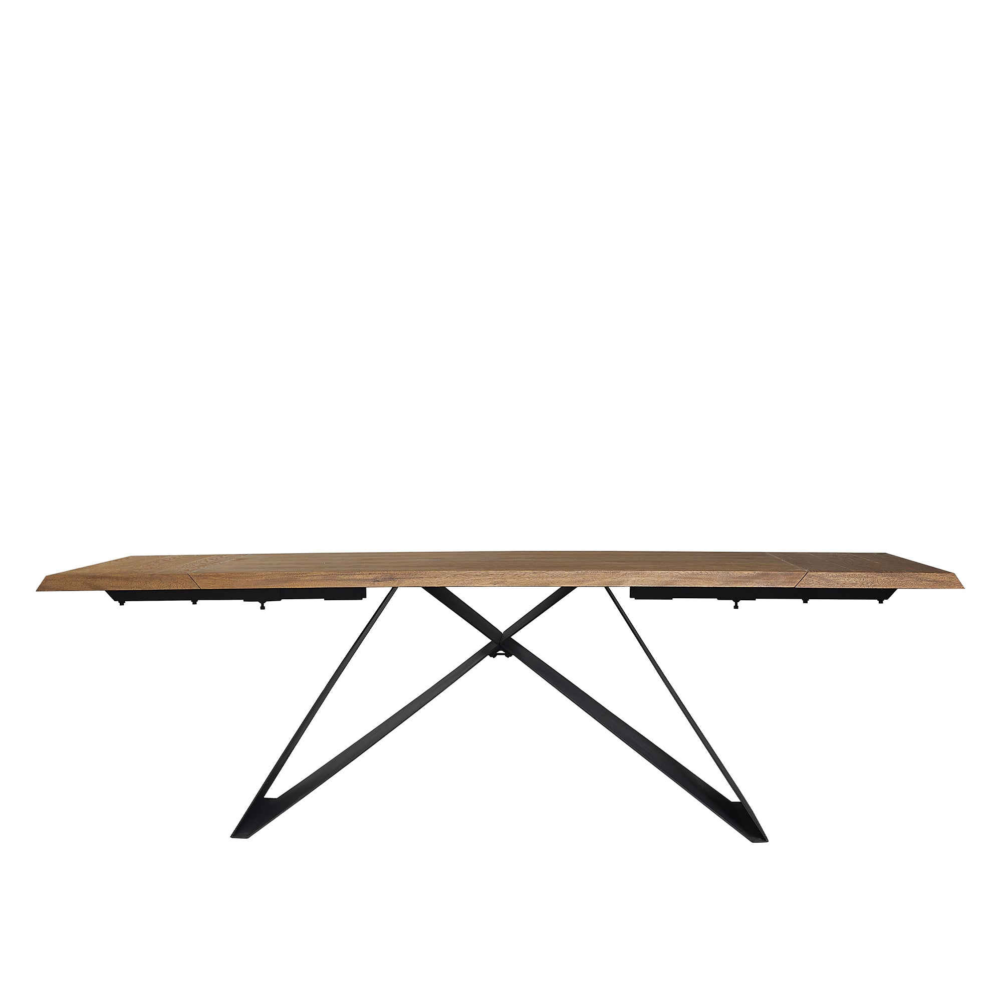 Tavolo Iago 160/240 Top Rovere Scuro/Gambe Nere