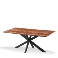 Tavolo Dylan 180X90 Rovere Scuro/Gambe Nere