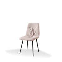 Set Da 4, Sedie Karen Tess. Tortora/Gambe Nere