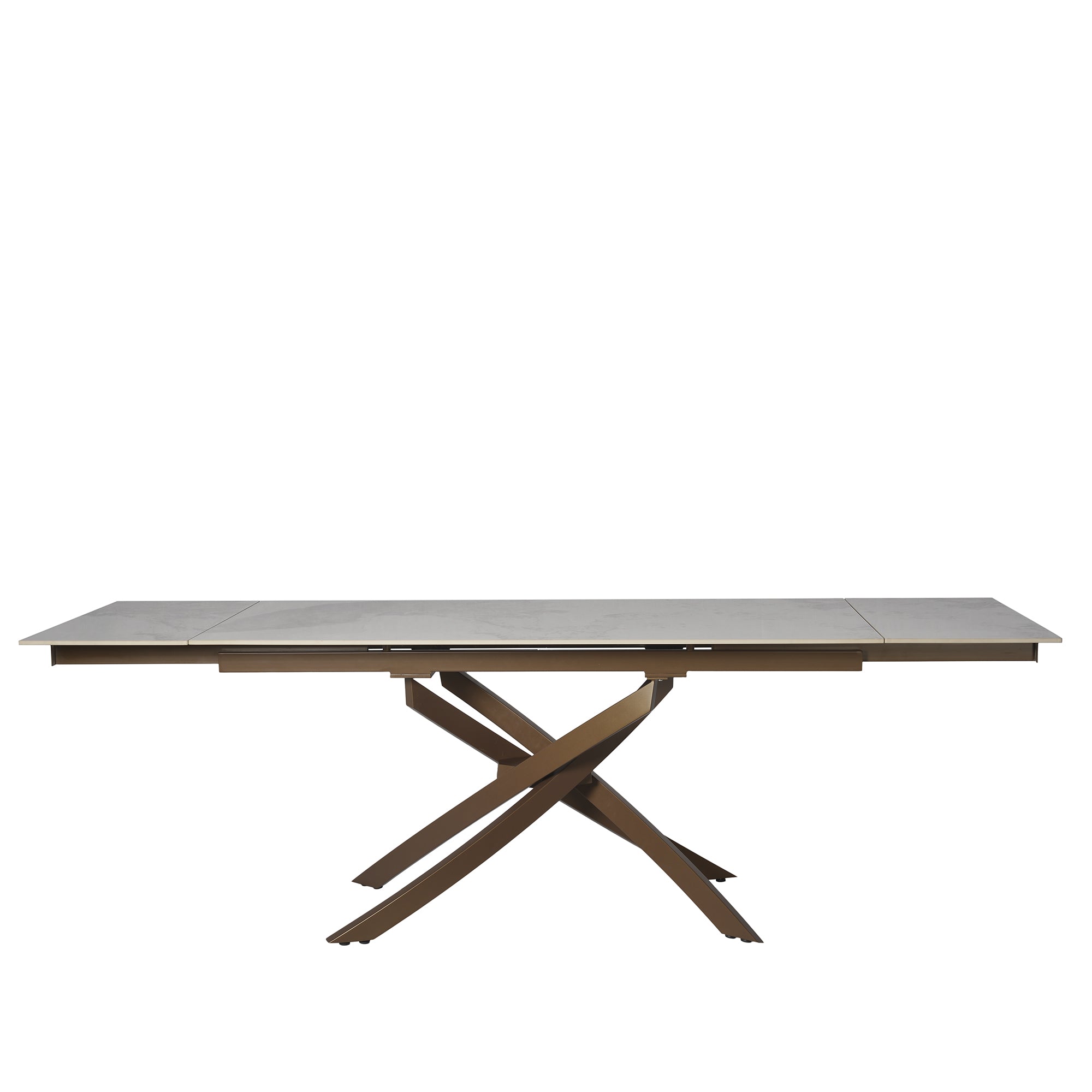 Tavolo Pegaso Pietra Patagonia Con Gambe Bronzo