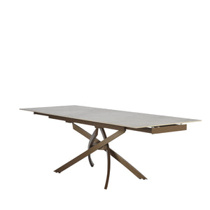 Tavolo Pegaso Pietra Patagonia Con Gambe Bronzo