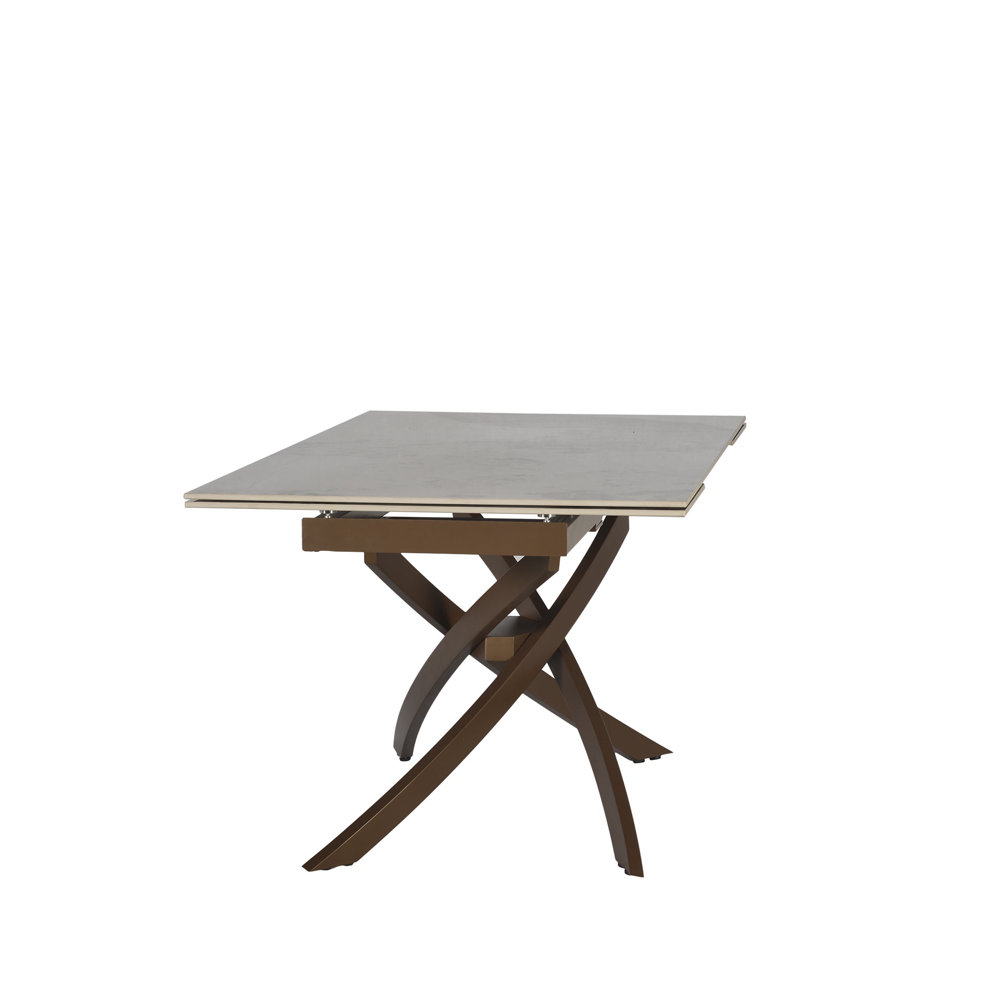 Tavolo Pegaso Pietra Patagonia Con Gambe Bronzo