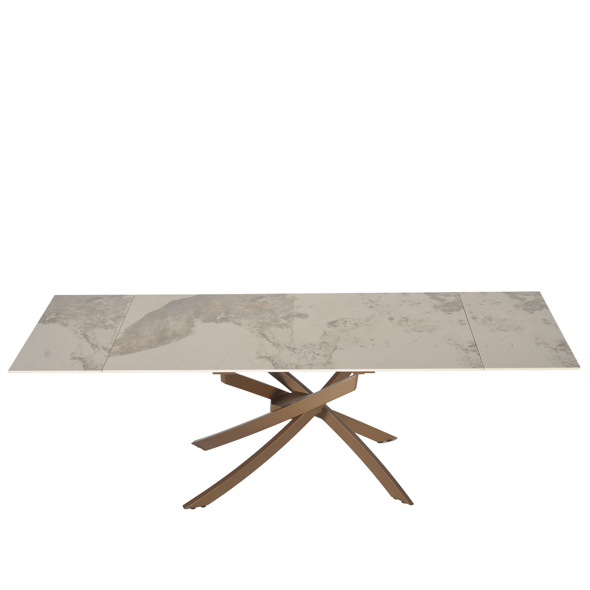 Tavolo Pegaso Pietra Patagonia Con Gambe Bronzo