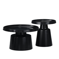 Set 2 Tavolini Altea Metallo Neri