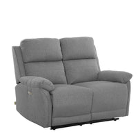 Set Eugenia Divano 3+2 Elett C/Usb Tessuto Cenere