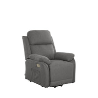 Poltrona Relax Eugenia 2 Motori C/Usb Tess Cenere