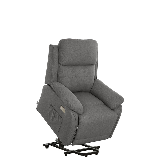 Poltrona Relax Eugenia 2 Motori C/Usb Tess Cenere