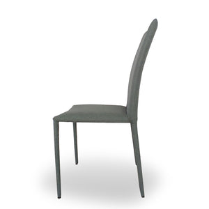 Set Da 6, Sedie Dedis Tessuto Verde Salvia