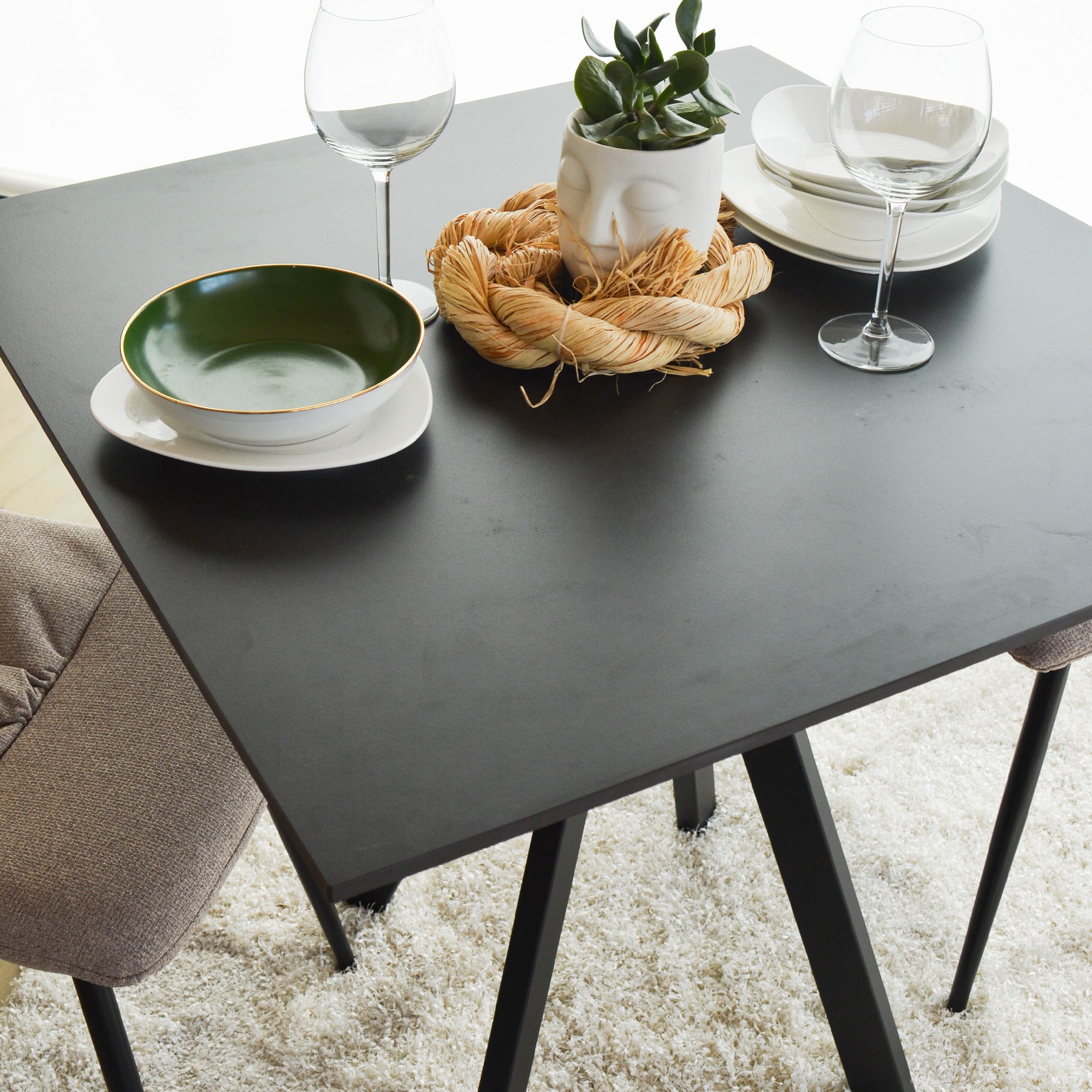 Piano Diamond 80X80 In Pietra Nero