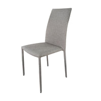 Set Da 6, Sedie Dedis Tessuto Grigio