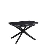 Tavolo Louis 130/190 Nero/Gambe Nere