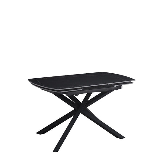 Tavolo Louis 130/190 Nero/Gambe Nere