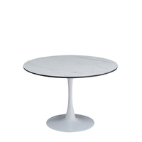 Tavolo Fusion Bianco Dia110/Gamba Nera