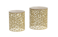 Set Tavolini Forest Rovere/Gold
