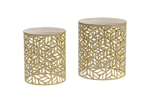 Set Tavolini Forest Rovere/Gold