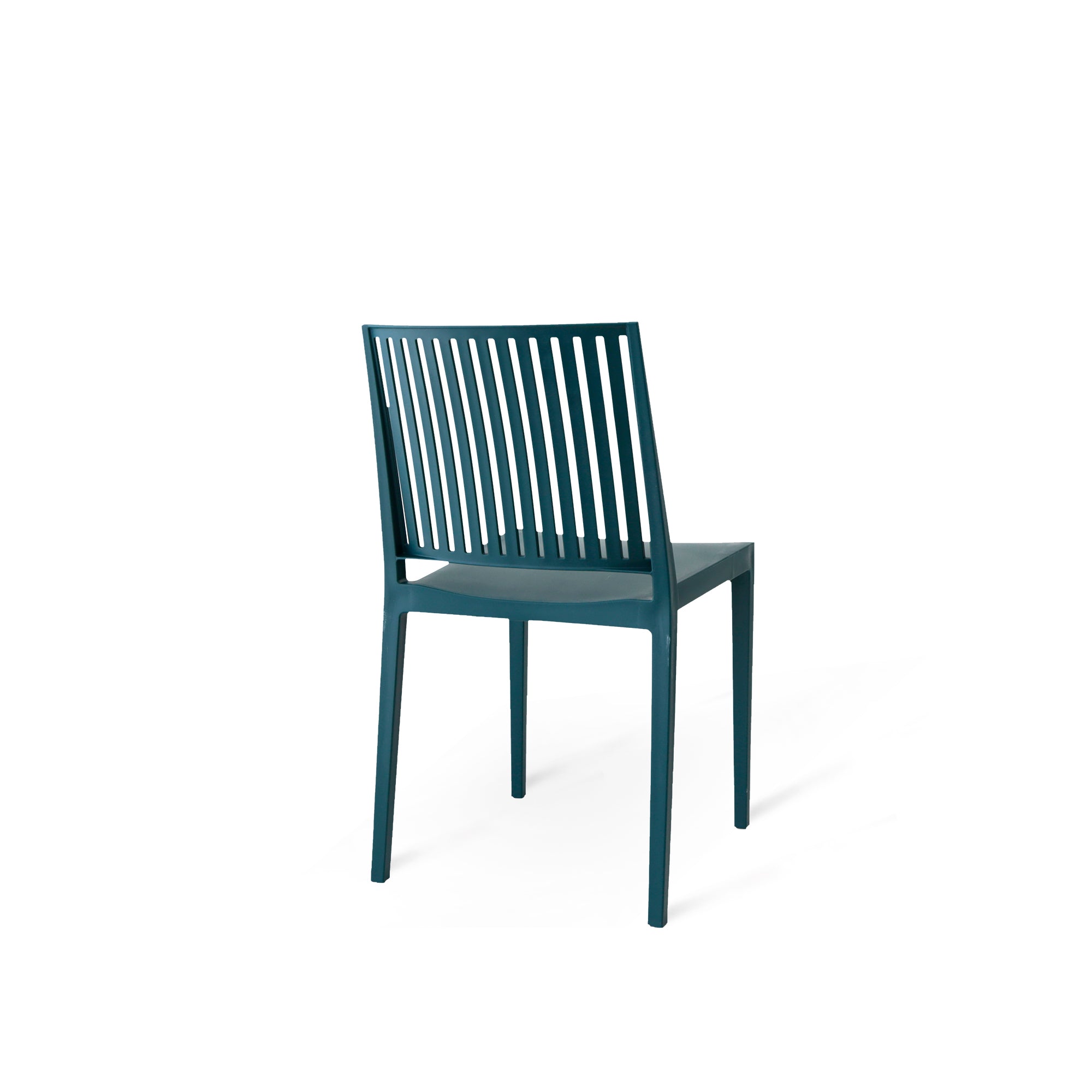 Set Da, 4 Sedia Tavira In Polipropilene Petrolio Per Soggiorno, Cucina E Arredo Bar